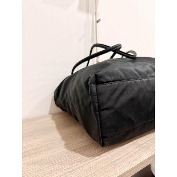 Prada Tessuto Nylon Shoulder Handbag with Zip Closure Black - Picture 8 of 11